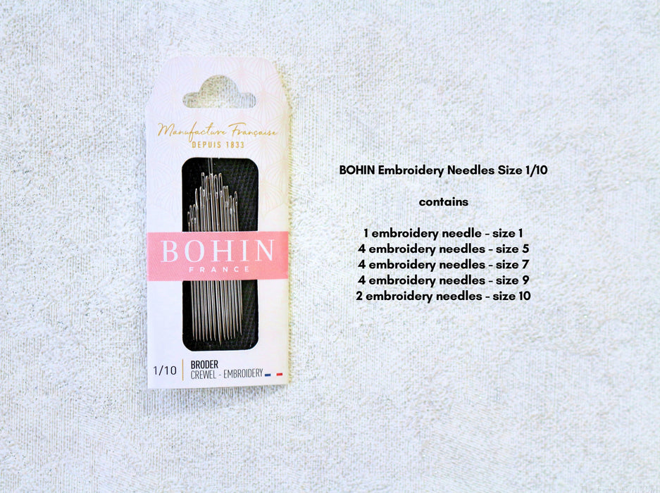 BOHIN Embroidery Needles — The Embroidery Cart
