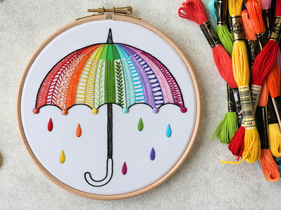 Rainbow Umbrella Embroidery Pattern (PDF) — The Embroidery Cart rainbow-umbrella-embroidery-pattern-pdf-the-embroidery-cart